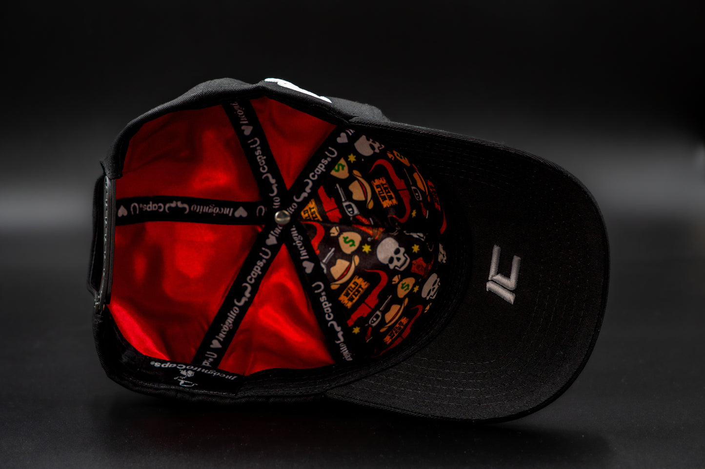 Bull Skull Diamonds Negra